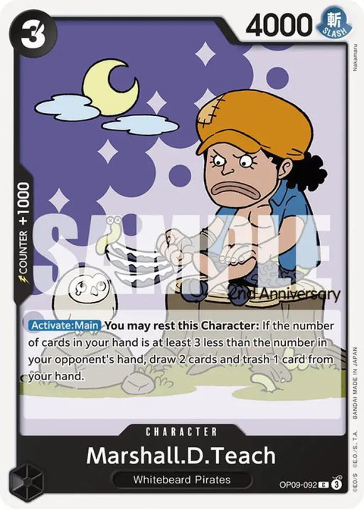 Marshall.D.Teach (092) (OP09-092) [Emperors in the New World: 2nd Anniversary Tournament Cards]
