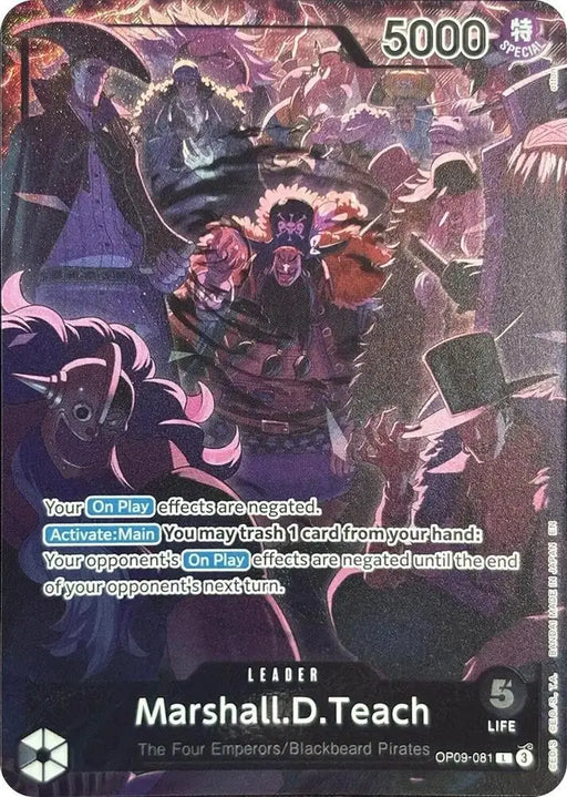 Marshall.D.Teach (English Version 2nd Anniversary Set) (OP09-081) [One Piece Promotion Cards]