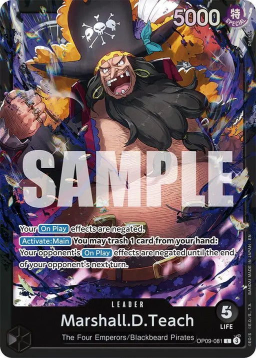 Marshall.D.Teach (OP09-081) [Starter Deck 27: BLACK Marshall.D.Teach]