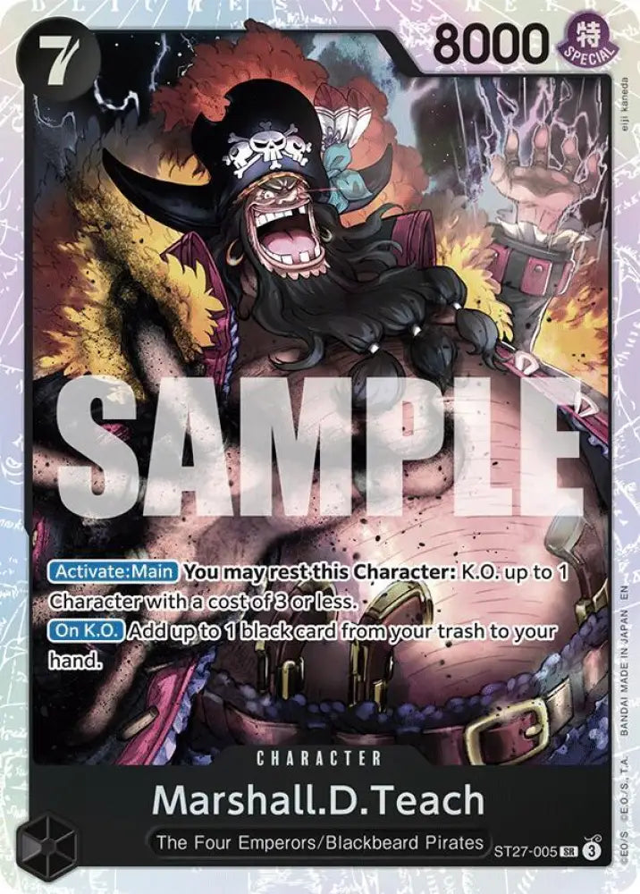 Marshall.D.Teach (ST27-005) [Starter Deck 27: BLACK Marshall.D.Teach]