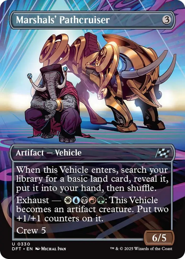 Marshals’ Pathcruiser (Borderless) [Aetherdrift] - MTG Single
