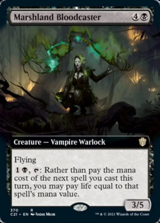 Marshland Bloodcaster (Extended Art) [Commander 2021] - MTG Single