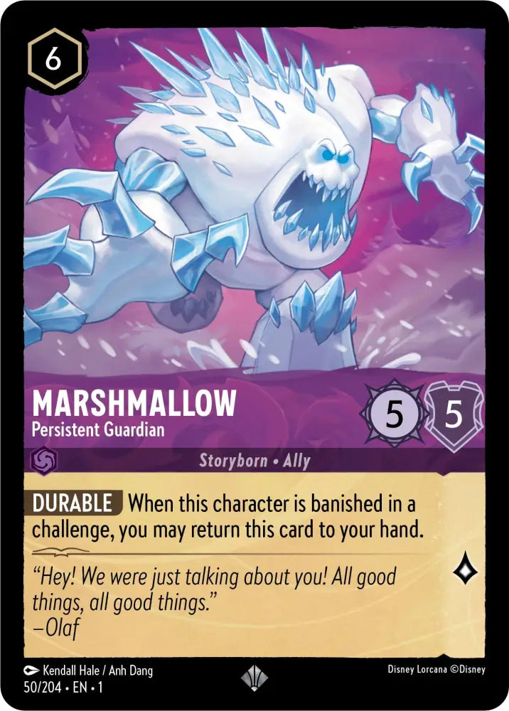 Marshmallow - Persistent Guardian (50/204) [The First Chapter] - Lorcana Single