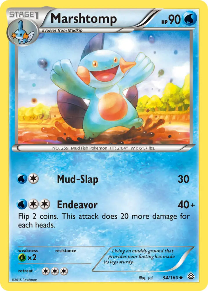 Marshtomp (34/160) [XY: Primal Clash] - Pokemon Single