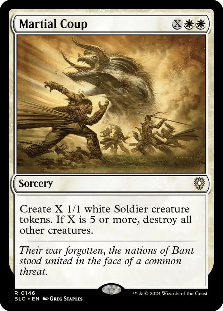 Martial Coup [Bloomburrow Commander] - MTG Single