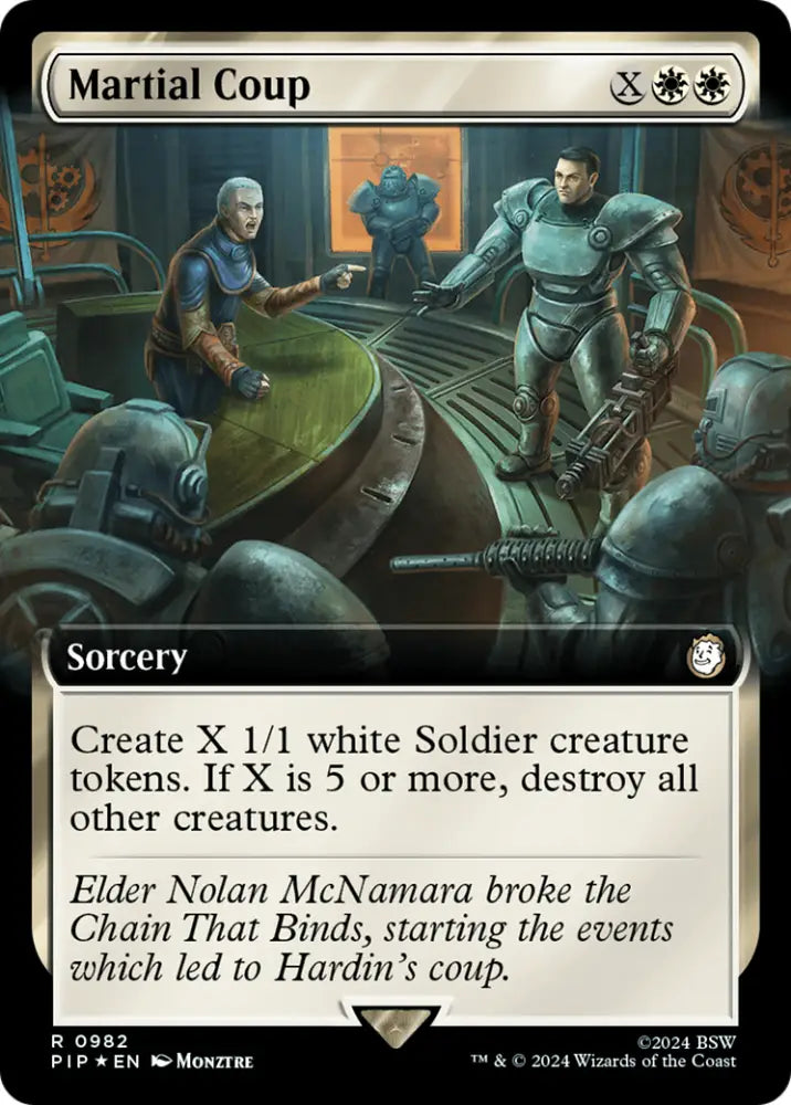 Martial Coup (Extended Art) (Surge Foil) [Fallout] - MTG Single