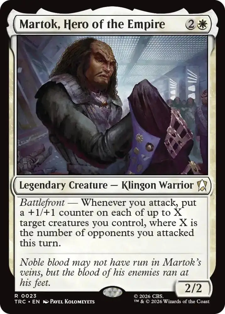 Martok, Hero of the Empire (Surge Foil) (23) [Star Trek Commander]