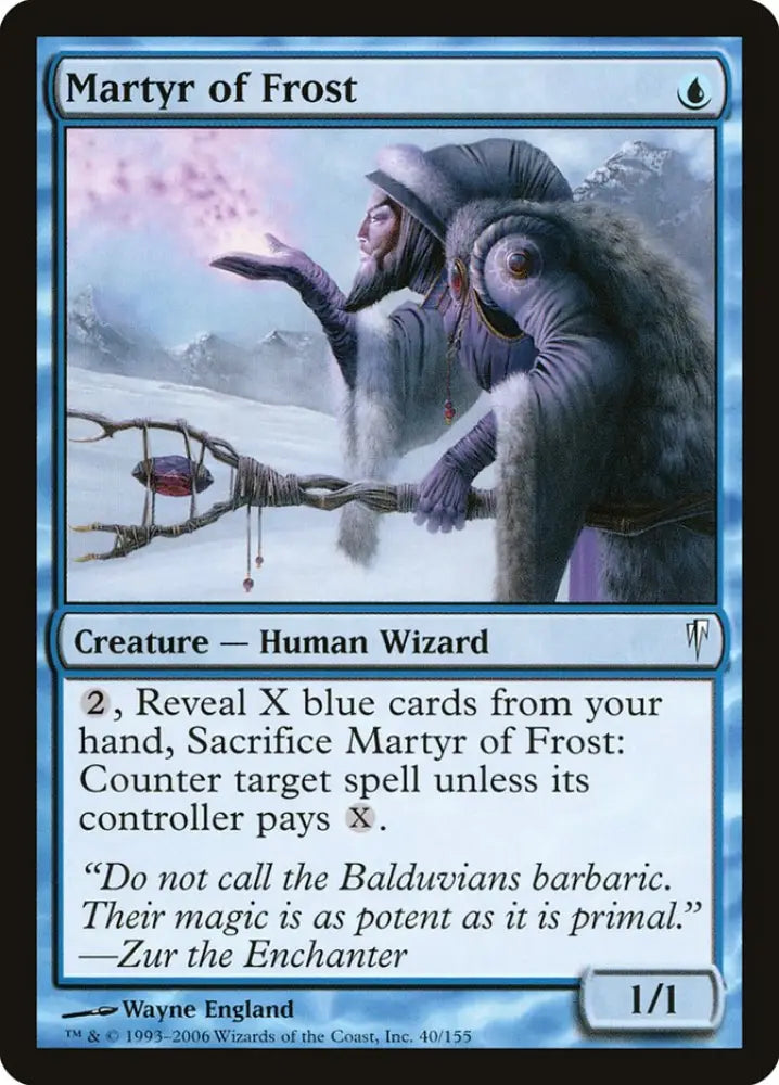 Martyr of Frost [Coldsnap] - MTG Single