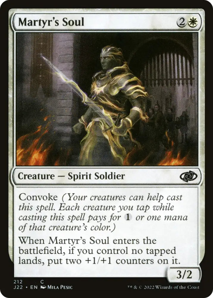 Martyr’s Soul [Jumpstart 2022] - MTG Single