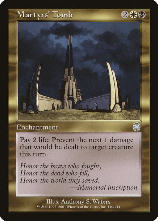 Martyrs’ Tomb [Apocalypse] - MTG Single