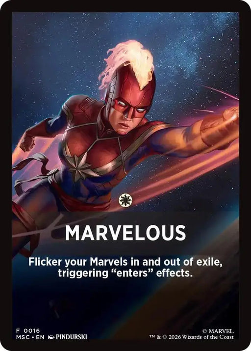 Marvelous Theme Card (16) [Marvel Super Heroes Commander]