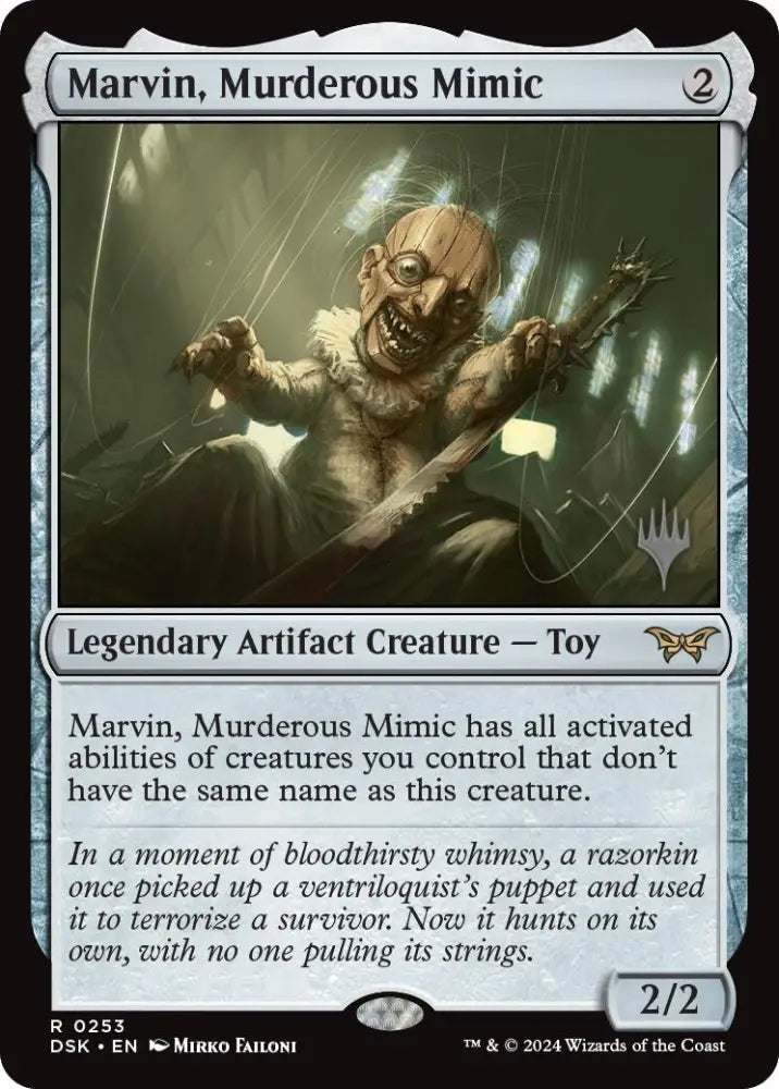 Marvin Murderous Mimic (Promo Pack) [Duskmourn: House of Horror Promos] - MTG Single
