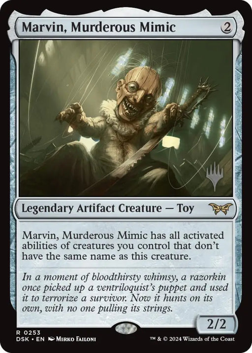 Marvin Murderous Mimic (Promo Pack) [Duskmourn: House of Horror Promos] - MTG Single