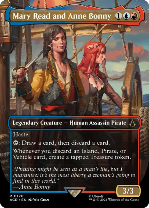 Mary Read and Anne Bonny (Borderless) [Assassin’s Creed] - MTG Single