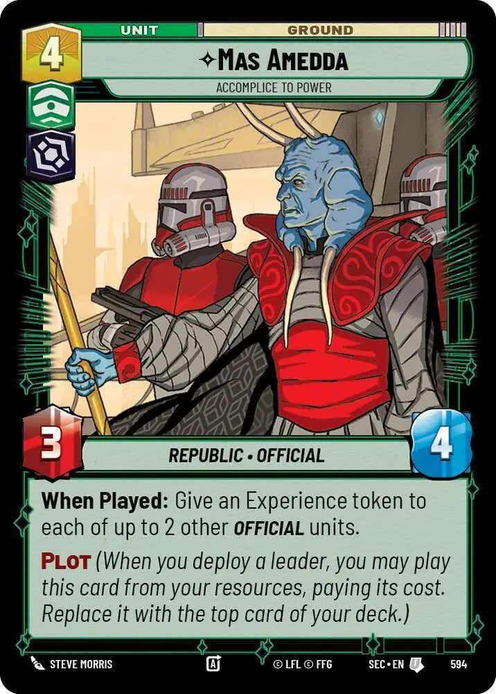 Mas Amedda - Accomplice to Power (Foil) (594) [Secrets of Power]