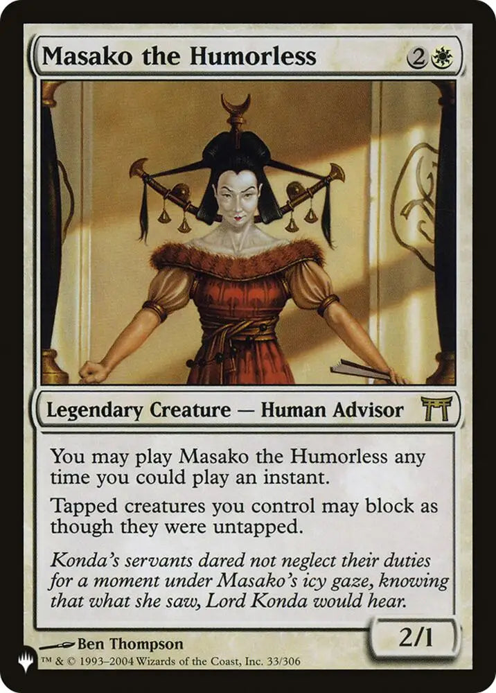Masako the Humorless (33) [The List]