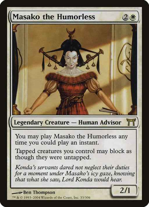 Masako the Humorless [Champions of Kamigawa] - MTG Single