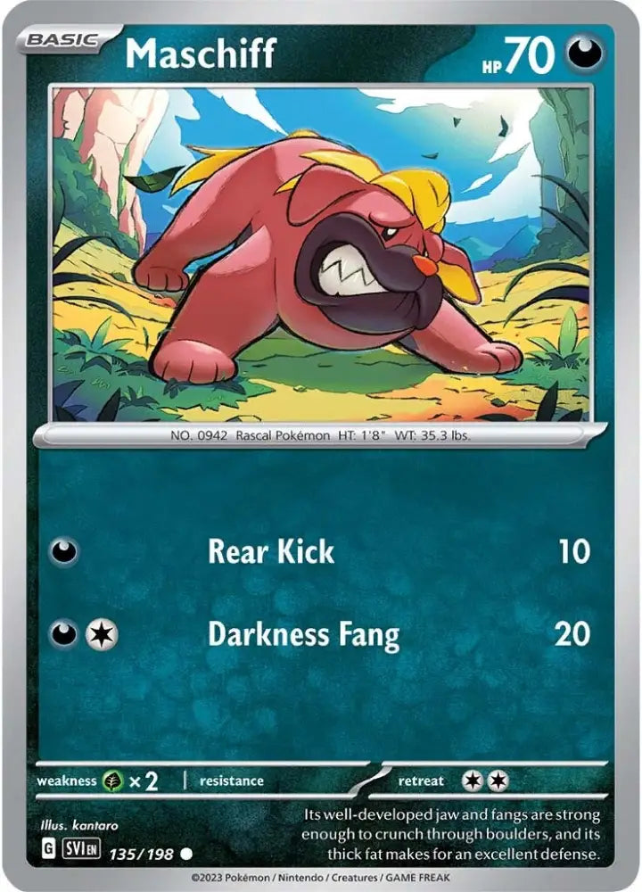 Maschiff (135/198) [Scarlet & Violet: Base Set] - Pokemon Single