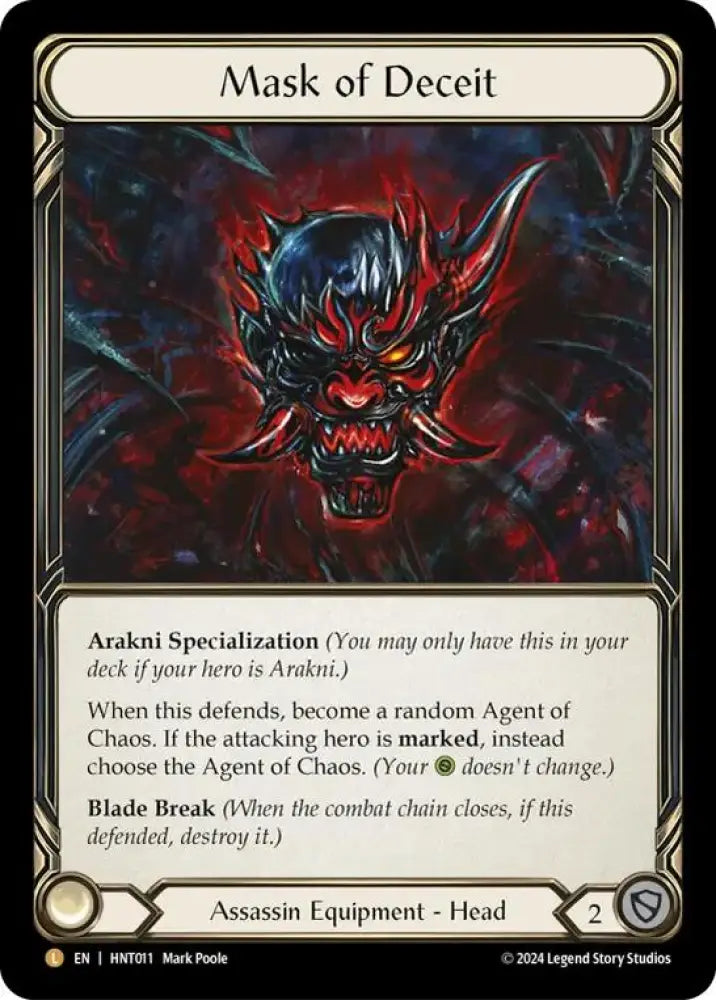 Mask of Deceit [The Hunted] Rainbow Foil - Flesh And Blood Single