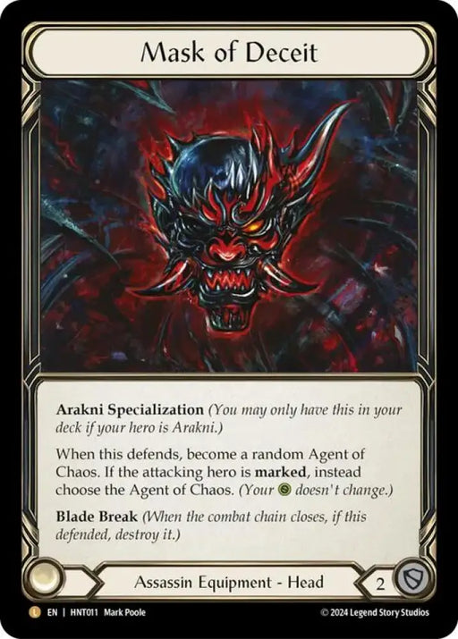 Mask of Deceit [The Hunted] Rainbow Foil - Flesh And Blood Single
