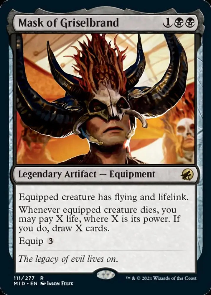 Mask of Griselbrand [Innistrad: Midnight Hunt] - MTG Single