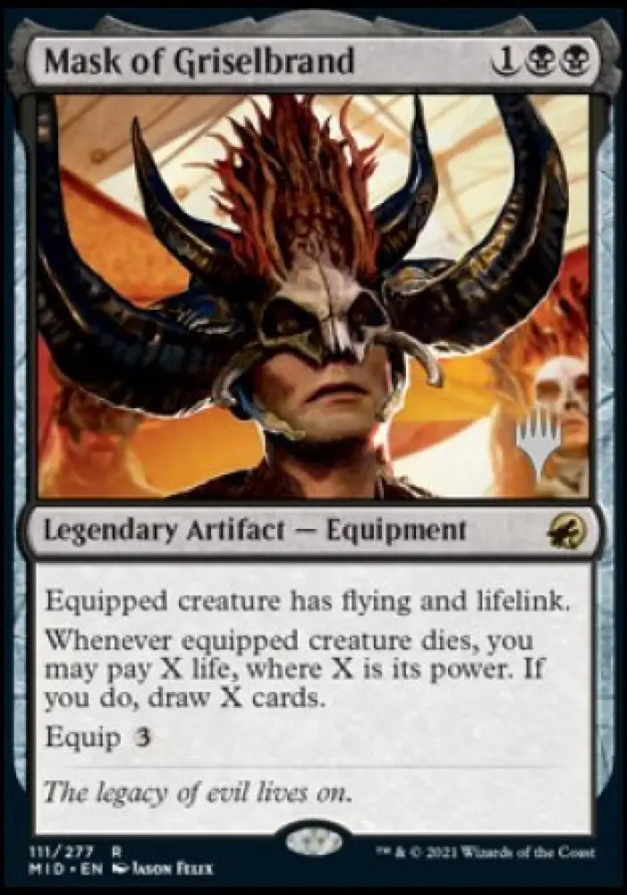 Mask of Griselbrand (Promo Pack) [Innistrad: Midnight Hunt Promos] - MTG Single