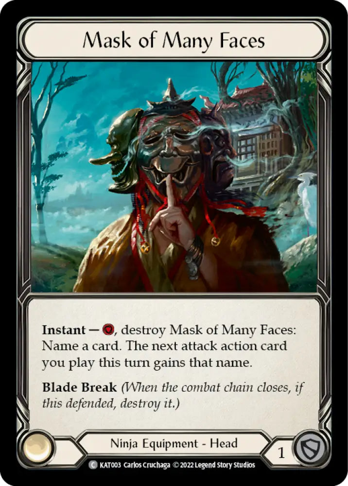Mask of Many Faces [Outsiders] (Katsu Blitz Deck) - Flesh And Blood Single