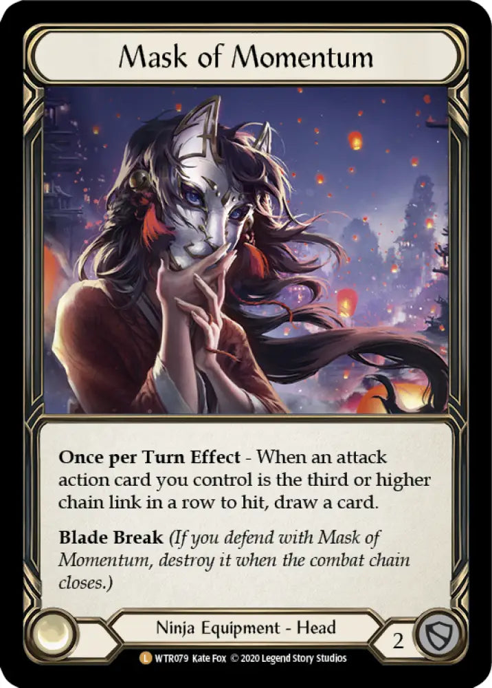 Mask of Momentum [Welcome to Rathe Unlimited] Unlimited Rainbow Foil - Flesh And Blood Single