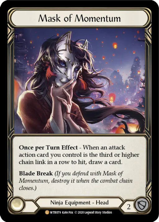 Mask of Momentum [Welcome to Rathe Unlimited] Unlimited Rainbow Foil - Flesh And Blood Single