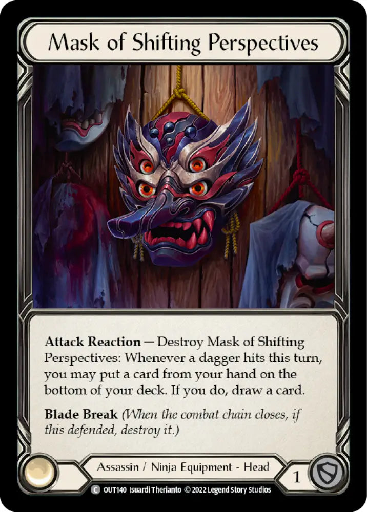 Mask of Shifting Perspectives [Outsiders] Rainbow Foil - Flesh And Blood Single