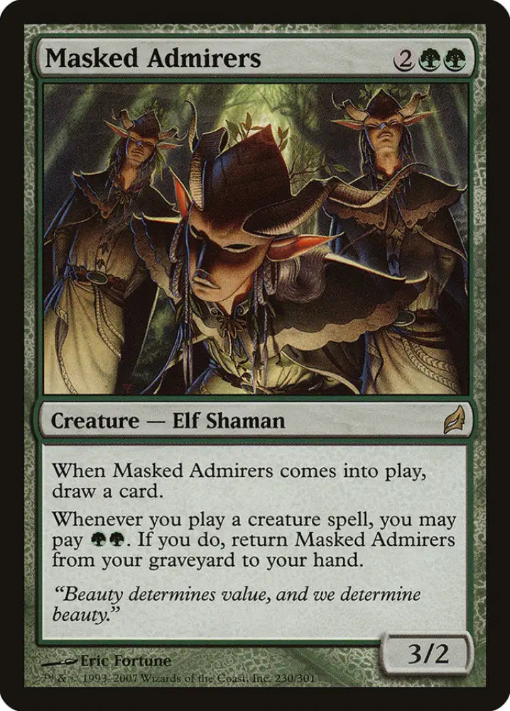 Masked Admirers [Lorwyn] - MTG Single