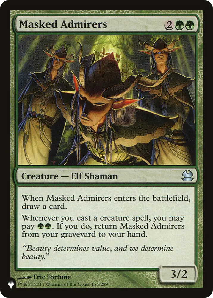 Masked Admirers [The List] - MTG Single