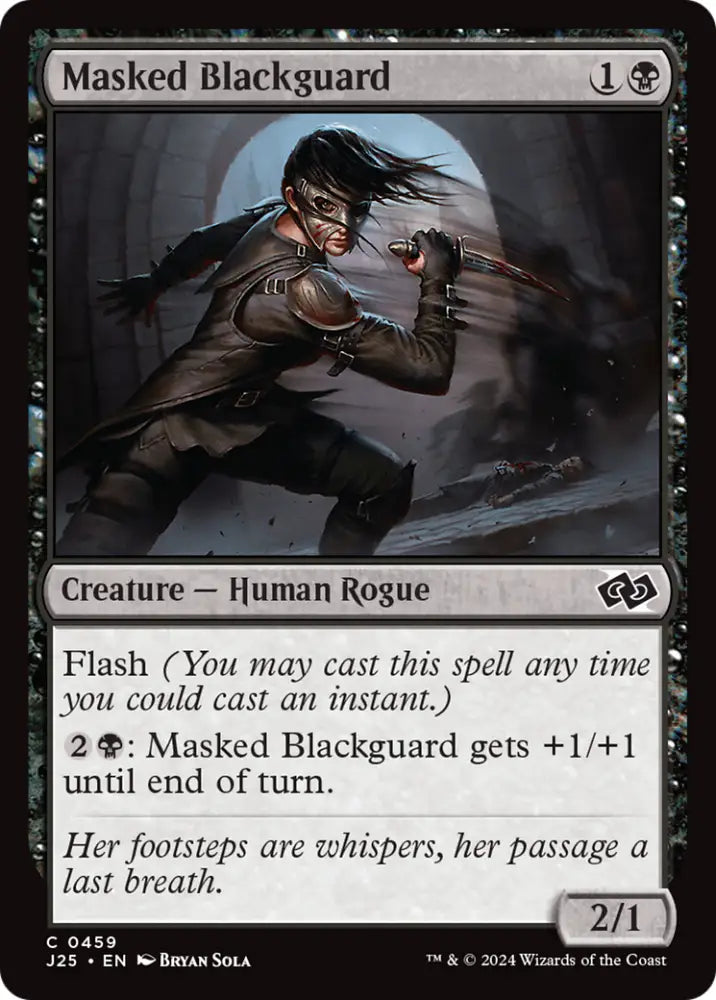 Masked Blackguard [Foundations Jumpstart] - MTG Single