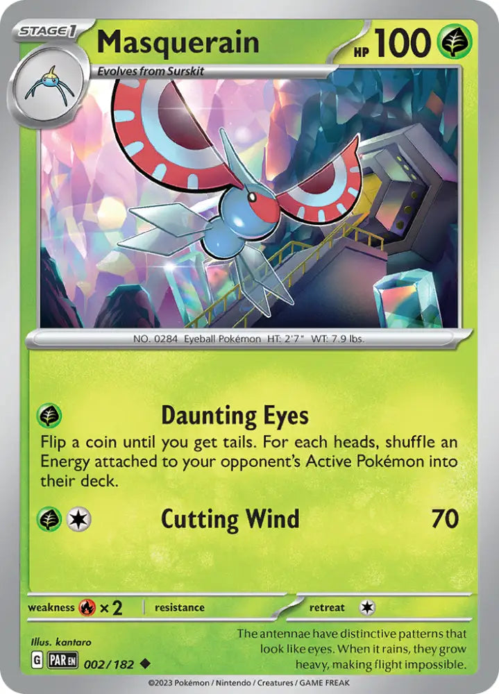 Masquerain (002/182) [Scarlet & Violet: Paradox Rift] - Pokemon Single