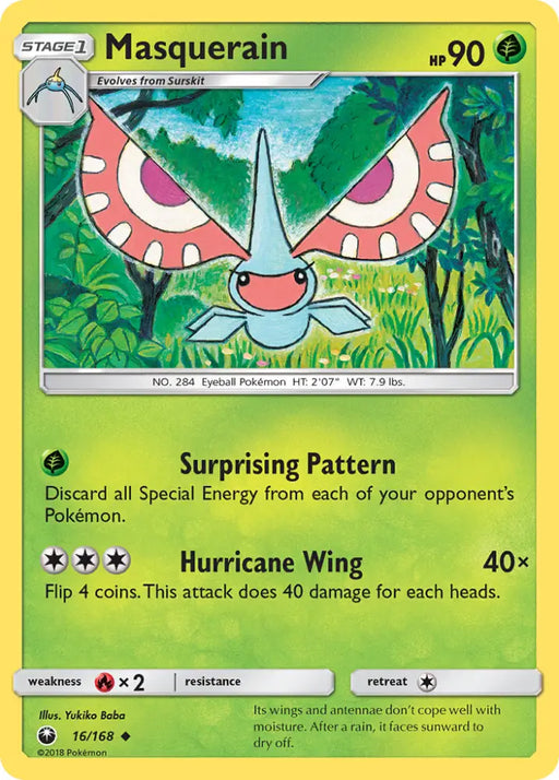 Masquerain (16/168) [Sun & Moon: Celestial Storm] - Pokemon Single