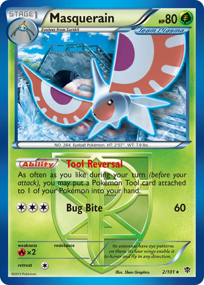 Masquerain (2/101) [Black & White: Plasma Blast] - Pokemon Single