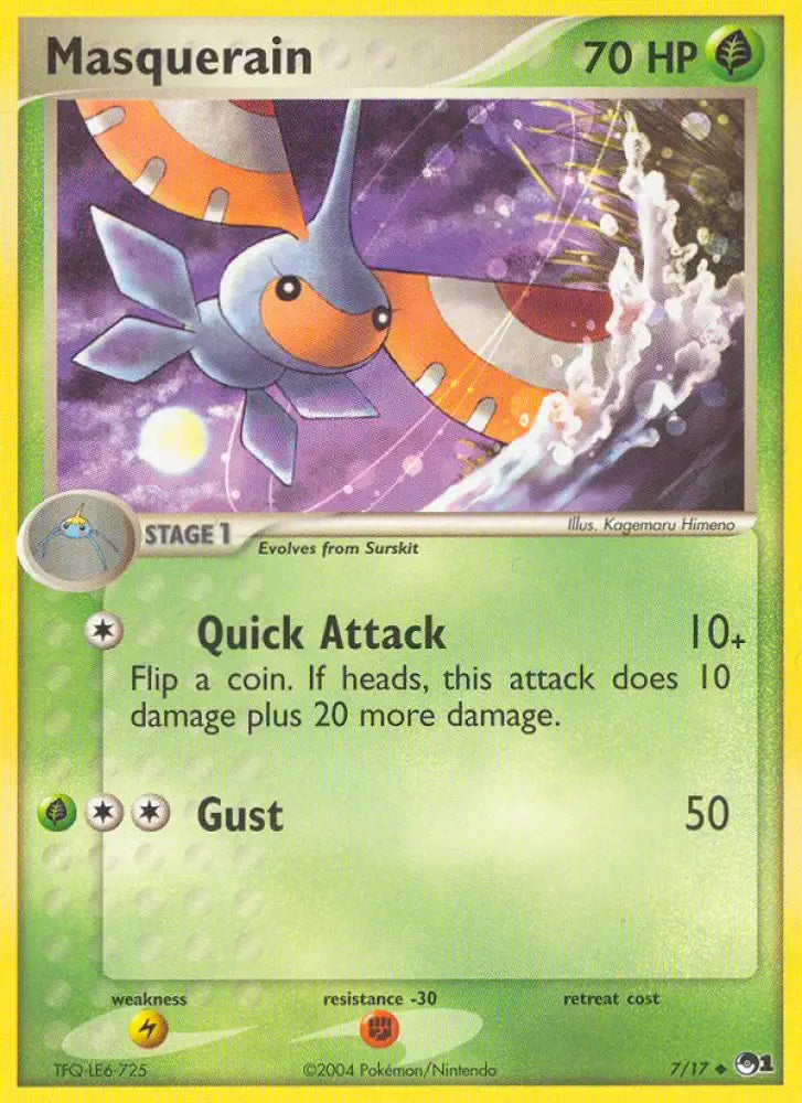 Masquerain (7/17) [POP Series 1] - Pokemon Single