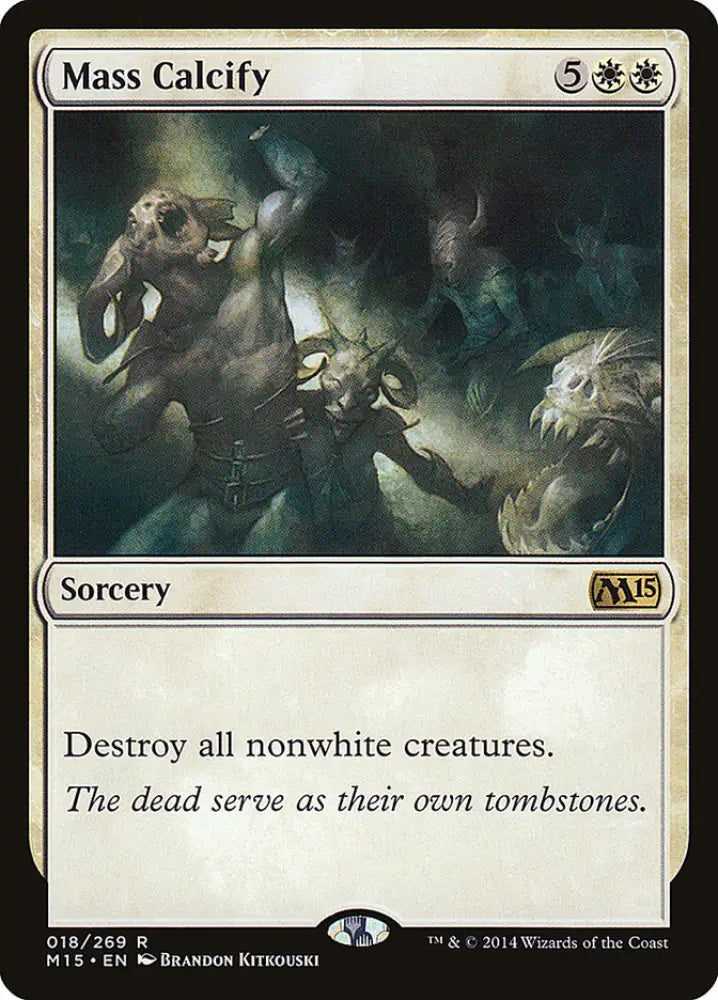Mass Calcify [Magic 2015] - MTG Single