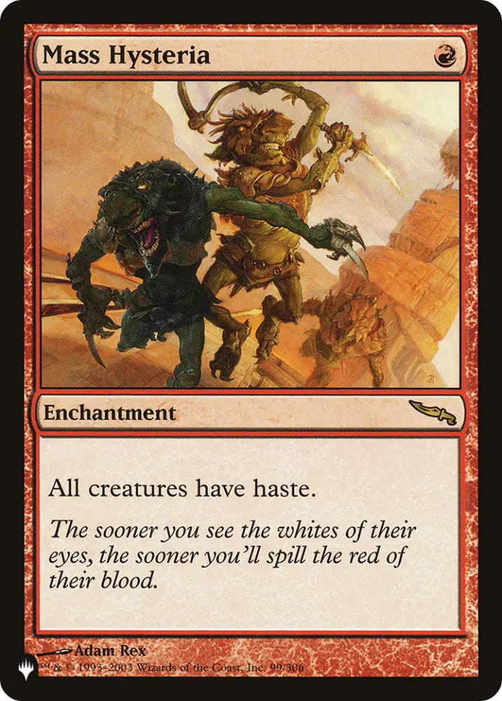 Mass Hysteria [The List] - MTG Single