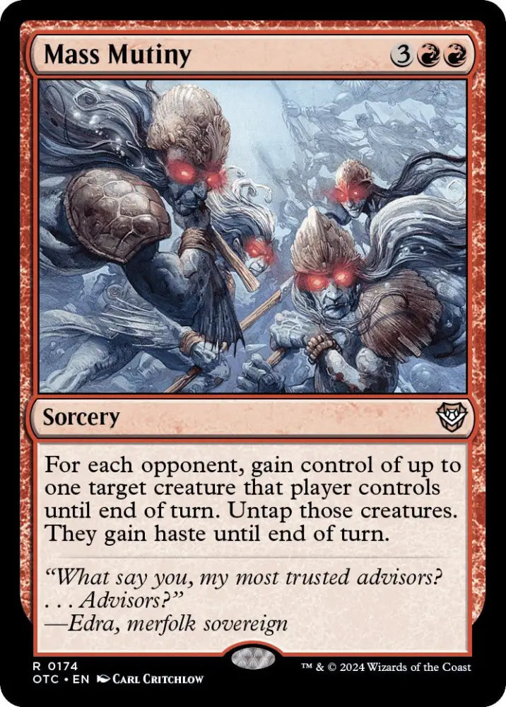 Mass Mutiny [Outlaws of Thunder Junction Commander] - MTG Single