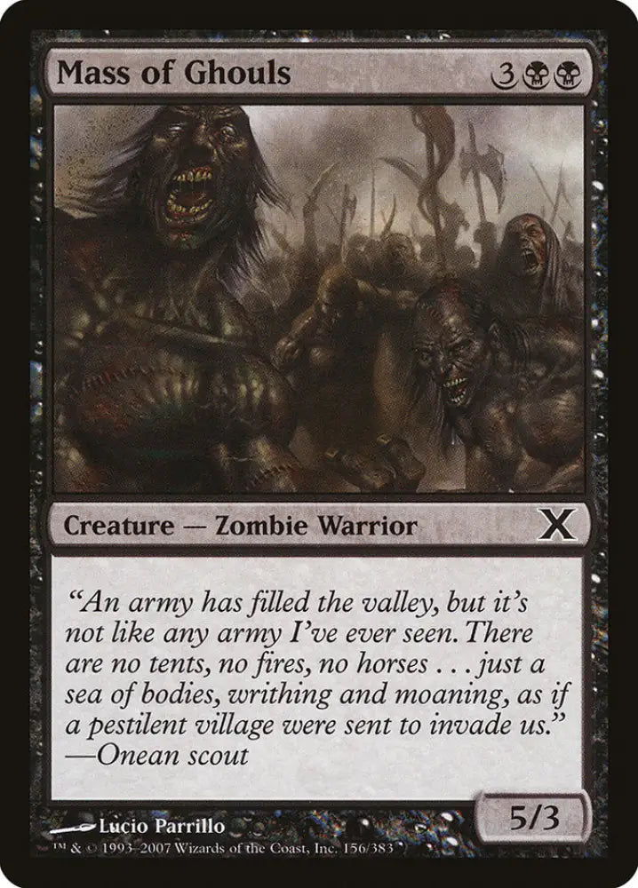 Mass of Ghouls [Tenth Edition] - MTG Single