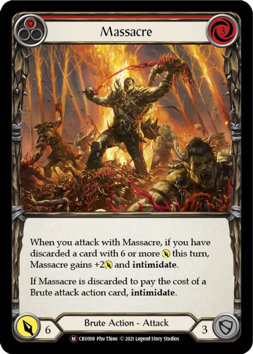 Massacre [Crucible of War Unlimited] Unlimited Rainbow Foil - Flesh And Blood Single