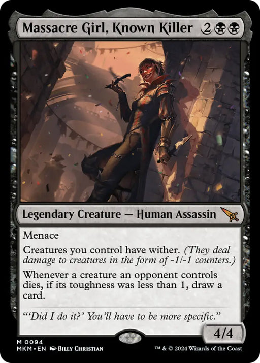 Massacre Girl Known Killer [Murders at Karlov Manor] - MTG Single