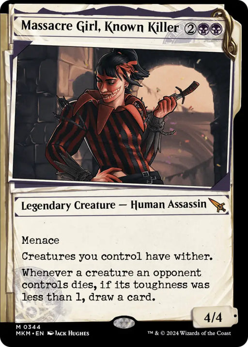 Massacre Girl Known Killer (Showcase) [Murders at Karlov Manor] - MTG Single