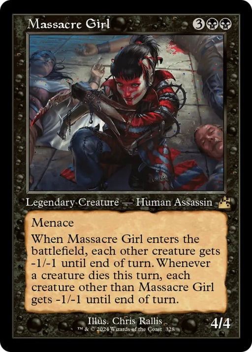 Massacre Girl (Retro) [Ravnica Remastered] - MTG Single