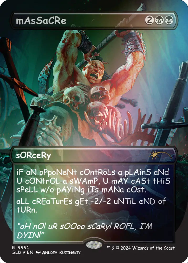 mAsSaCRe (Rainbow Foil) [Secret Lair Drop Series] - MTG Single