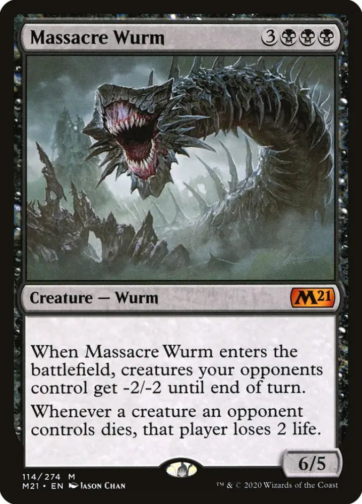 Massacre Wurm [Core Set 2021] - MTG Single