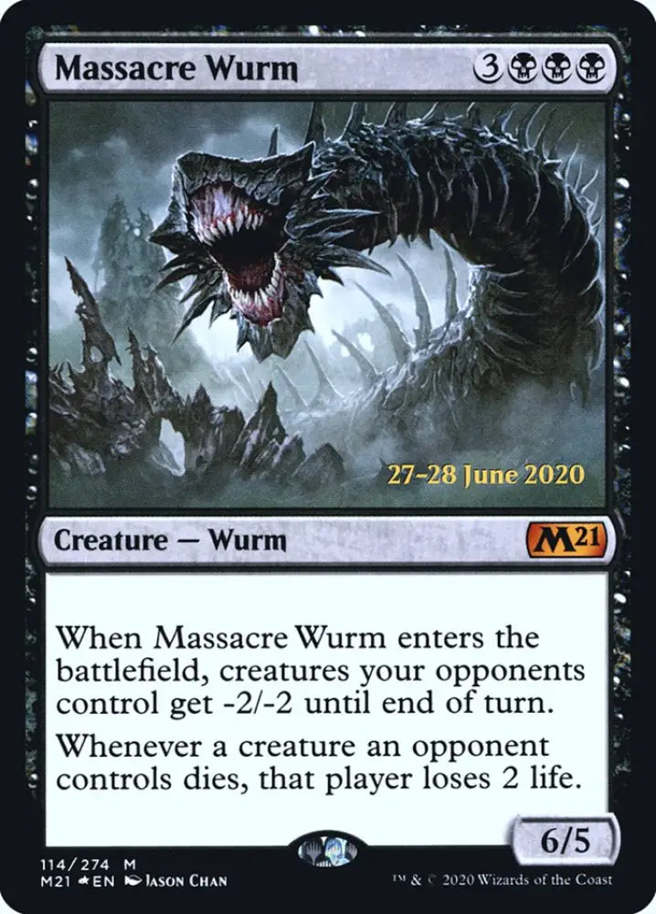 Massacre Wurm [Core Set 2021 Prerelease Promos] - MTG Single