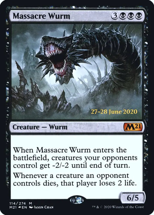 Massacre Wurm [Core Set 2021 Prerelease Promos] - MTG Single