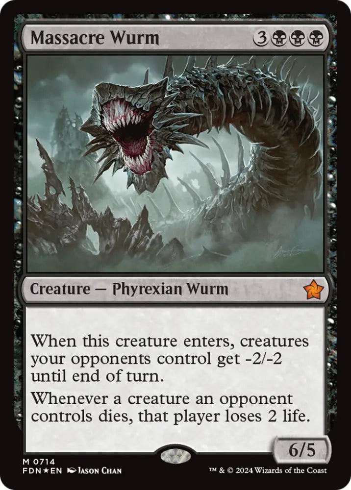 Massacre Wurm [Foundations] - MTG Single
